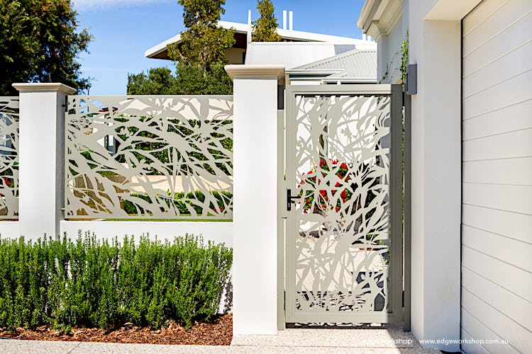 decorative fence gate 'Eucalypt'