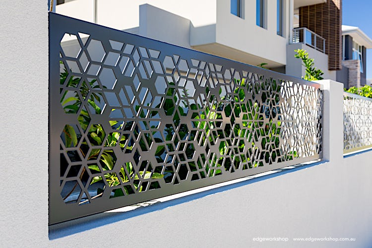 decorative fence 'Hexagon Lace'