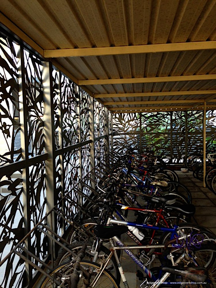 decorative panels bike shed 'Eucalypt' (2/2)