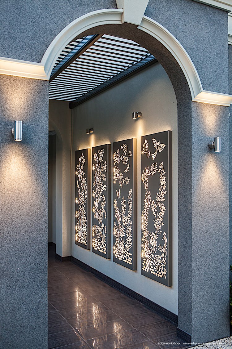 decorative wall feature 'Silk'